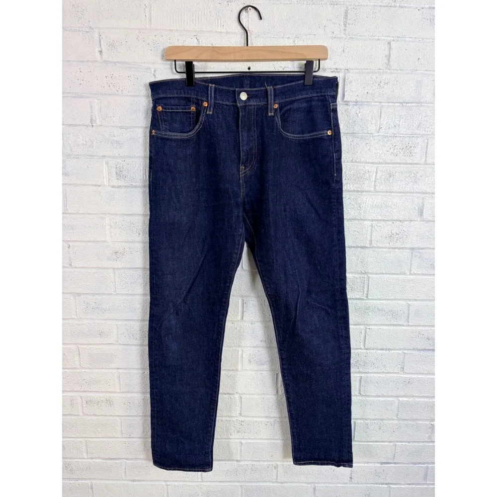 Levis Hi Ball Jeans Mens 31 Cropped Slim Taper Dark Wash Denim 5-Pockets